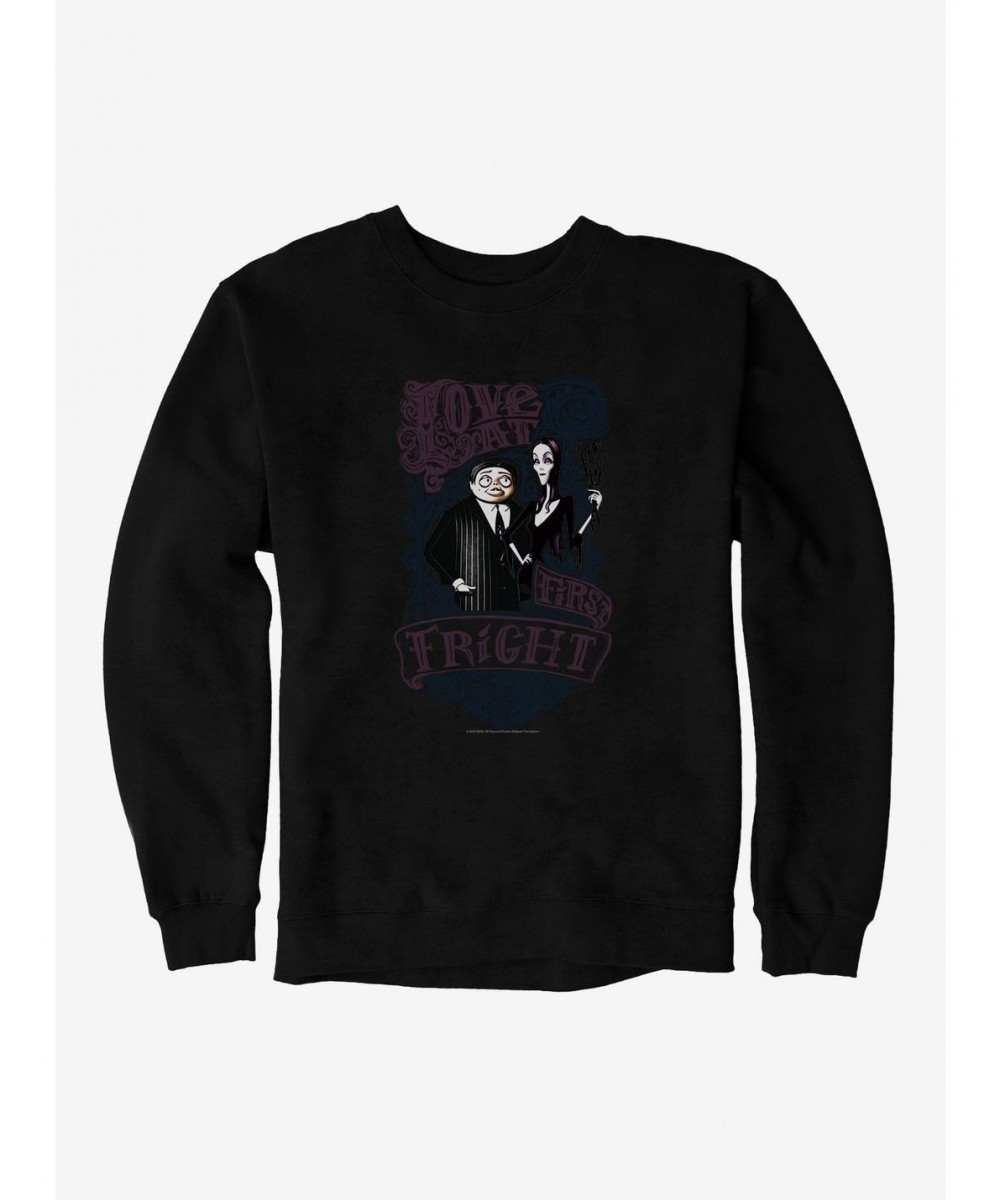 Unique The Addams Family Love At First Fright Sweatshirt $11.81 Sweatshirts