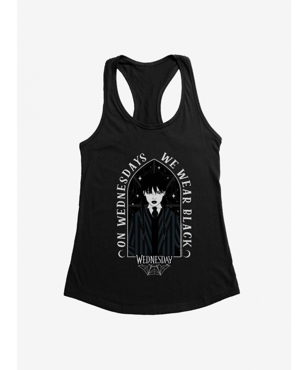 Low Price Wednesday Wear Black Girls Tank $10.71 Tanks