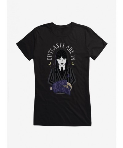 Unique Wednesday Outcasts Are In Girls T-Shirt $10.46 T-Shirts