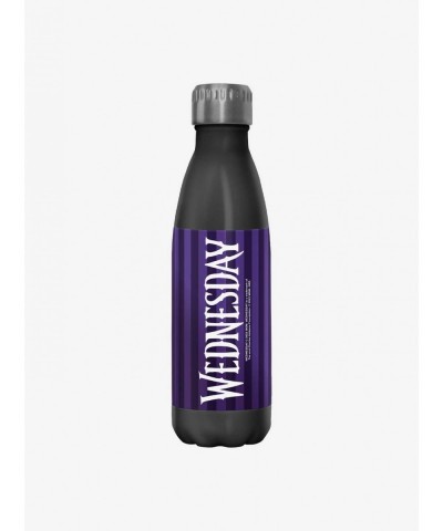 Festival Price Wednesday Striped Title Water Bottle $8.22 Water Bottles