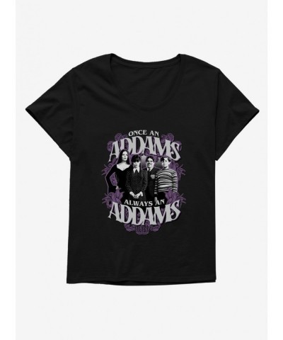 New Arrival Wednesday Always An Addams Girls T-Shirt Plus Size $14.65 T-Shirts