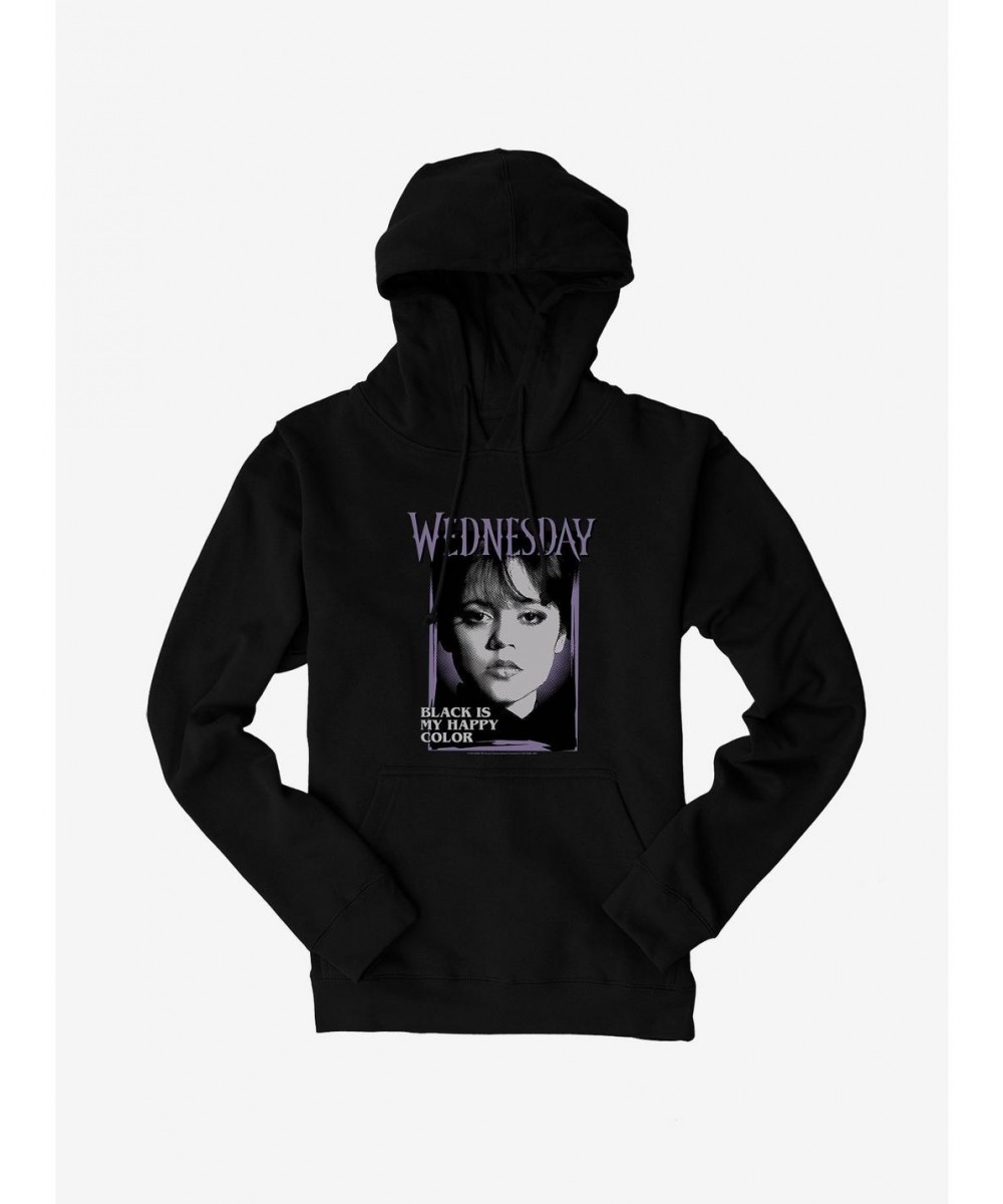 Best Deal Wednesday Black Is My Happy Color Hoodie $21.10 Hoodies