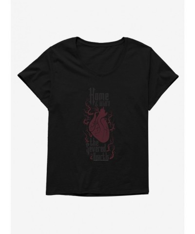 Big Sale Addams Family Severed Heart Girls T-Shirt Plus Size $14.35 T-Shirts