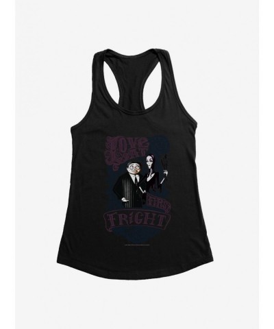 Discount Sale Addams Family Love At First Fright Girls Tank $12.45 Tanks