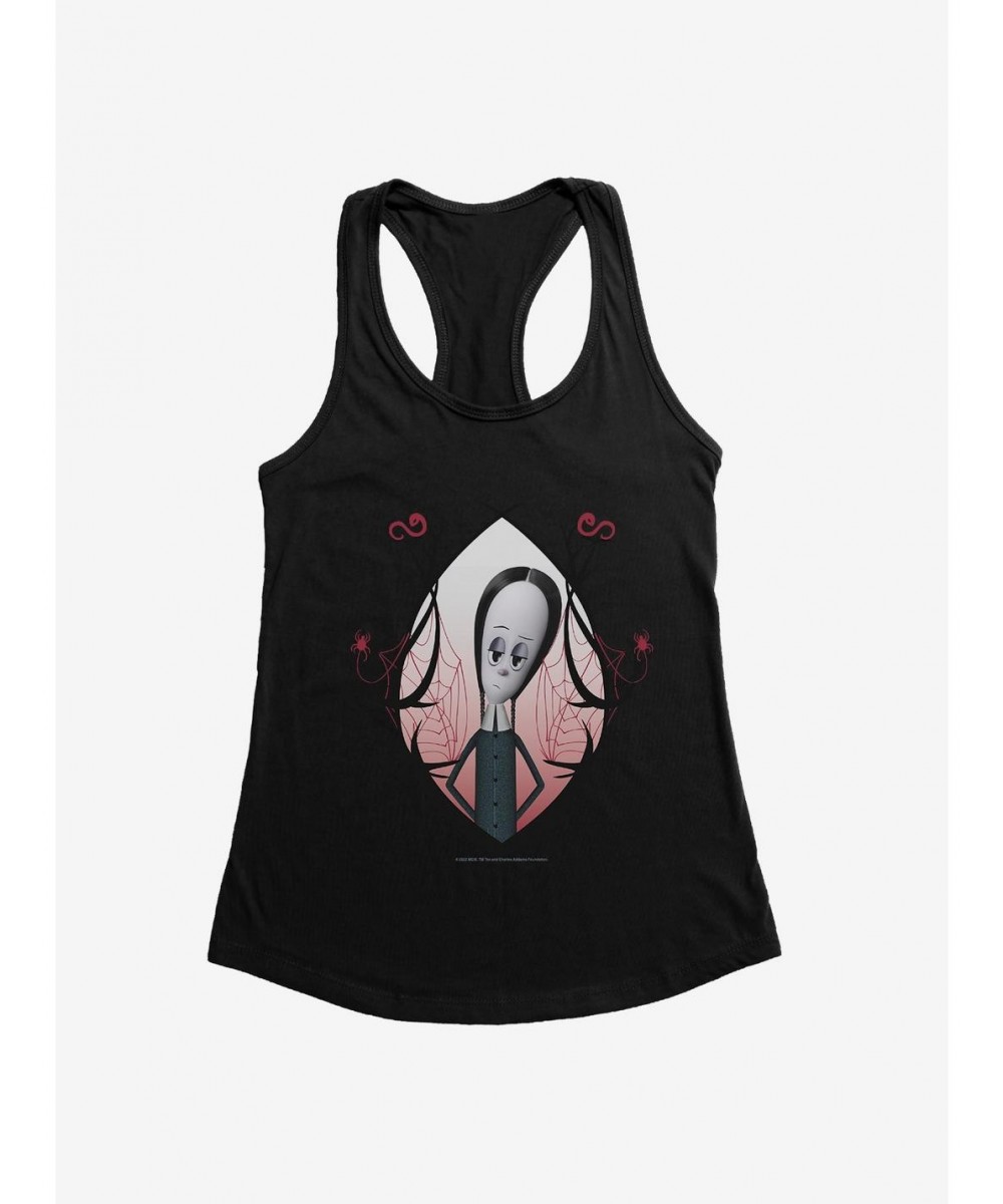 Low Price Addams Family Wednesday Spiderwebs Girls Tank $7.47 Tanks