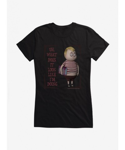 Hot Sale Addams Family Head Shrinking Girls T-Shirt $10.96 T-Shirts