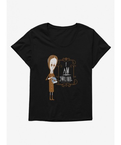 Exclusive Addams Family I Am Smiling Girls T-Shirt Plus Size $14.05 T-Shirts