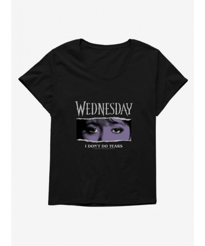 Discount Sale Wednesday Eyes Don't Do Tears Girls T-Shirt Plus Size $8.97 T-Shirts