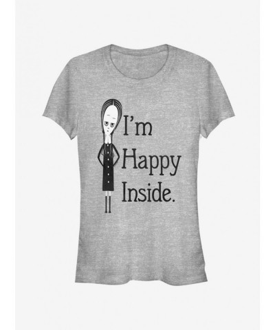 Absolute Discount The Addams Family Happy Inside Girls T-Shirt $10.21 T-Shirts