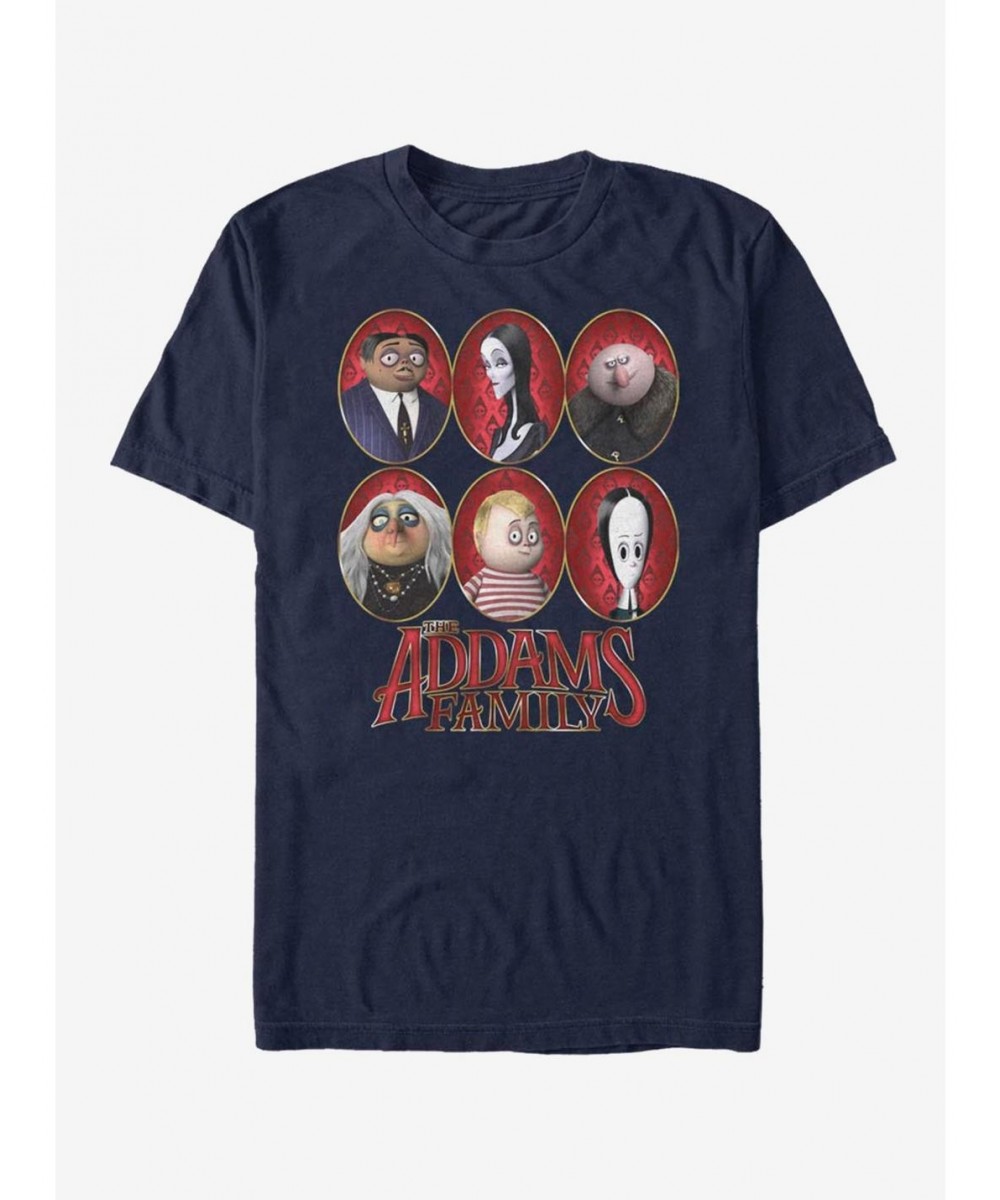 Clearance The Addams Family Family Portraits T-Shirt $8.13 T-Shirts