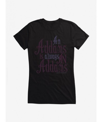 Discount Addams Family Always An Addams Girls T-Shirt $7.97 T-Shirts