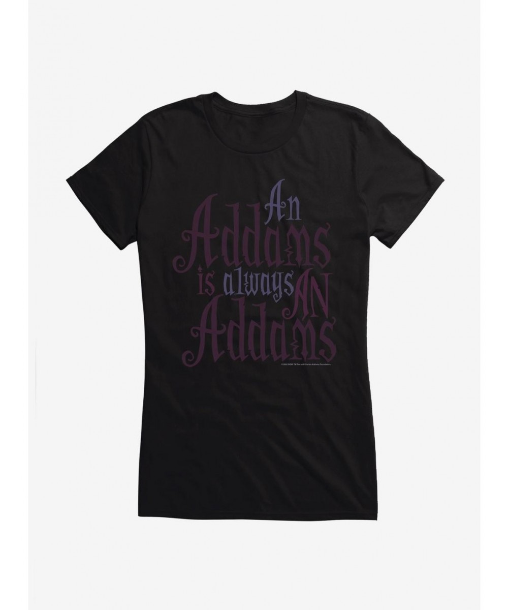 Discount Addams Family Always An Addams Girls T-Shirt $7.97 T-Shirts