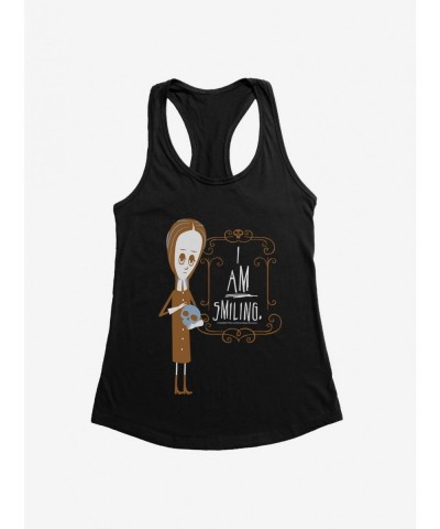 Discount Sale Addams Family I Am Smiling Girls Tank $12.20 Tanks