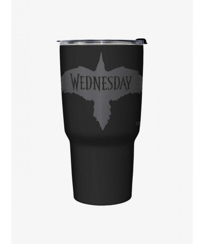 Bestselling Wednesday Nevermore Raven Travel Mug $11.06 Mugs