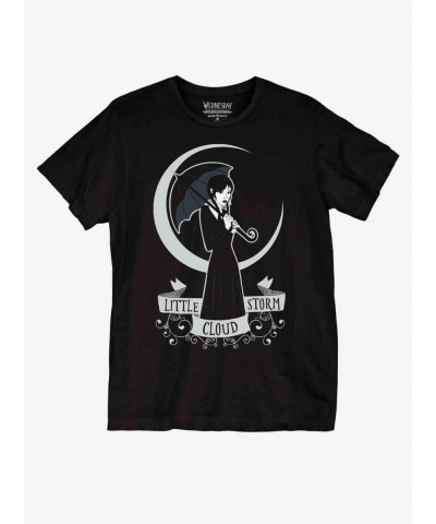 Fashion Wednesday Moon Boyfriend Fit Girls T-Shirt $11.21 T-Shirts