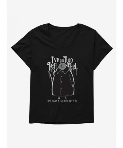 Pre-sale Discount Addams Family Two Left Feet Girls T-Shirt Plus Size $13.46 T-Shirts