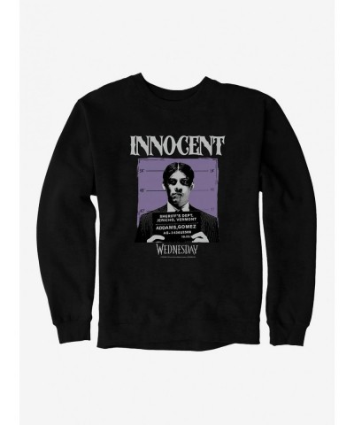 Big Sale Wednesday Innocent Gomez Mug Shot Sweatshirt $16.24 Sweatshirts