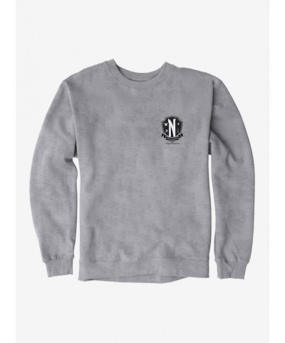 Limited-time Offer Wednesday Nevermore Academy Crest Sweatshirt $11.07 Sweatshirts