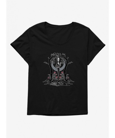 High Quality The Addams Family 2 Morticia Girls T-Shirt Plus Size $11.06 T-Shirts