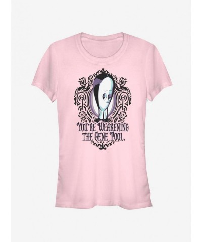 Cheap Sale The Addams Family Weaken Gene Pool Girls T-Shirt $7.72 T-Shirts