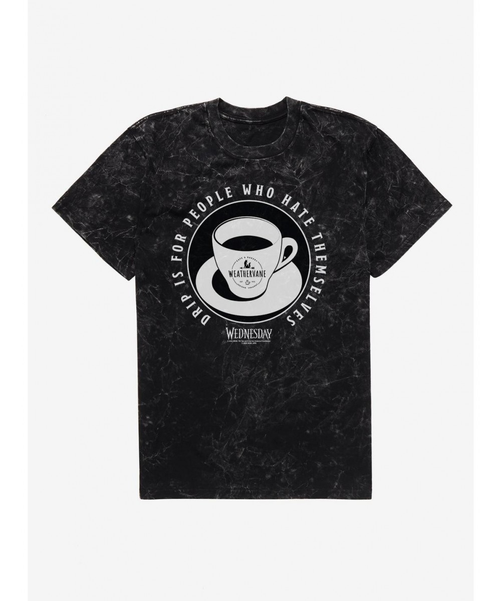 Flash Deal Wednesday Weathervane Drip Coffee Mineral Wash T-Shirt $12.17 T-Shirts