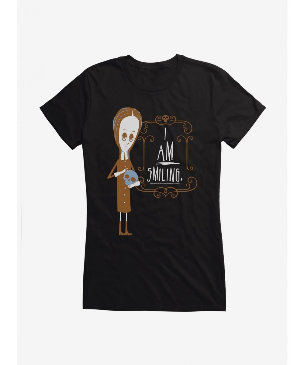 New Arrival Addams Family I Am Smiling Girls T-Shirt $7.47 T-Shirts