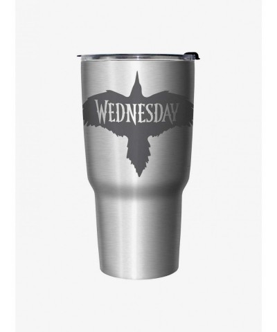 Seasonal Sale Wednesday Nevermore Raven Travel Mug $9.57 Mugs