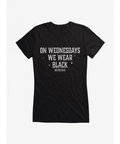 Exclusive Price Wednesday On Wednesdays We Wear Black Girls T-Shirt $7.72 T-Shirts