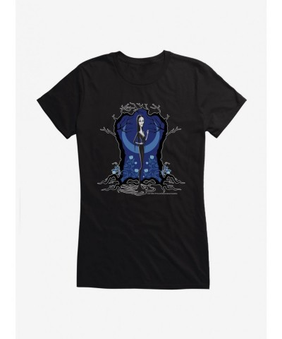 Value for Money The Addams Family 2 Morticia Blue Girls T-Shirt $8.72 T-Shirts