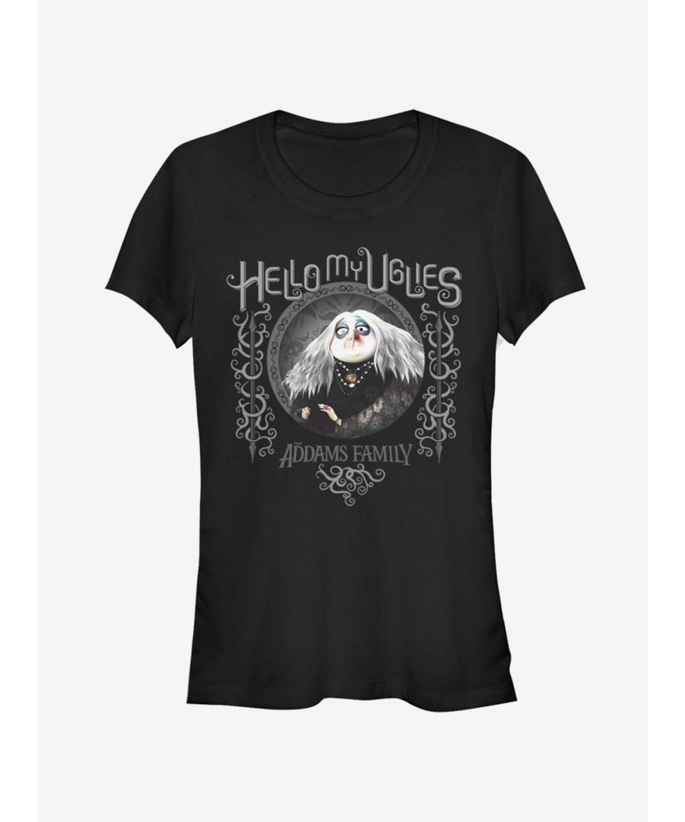 Fashion The Addams Family Hello My Uglies Girls T-Shirt $9.46 T-Shirts