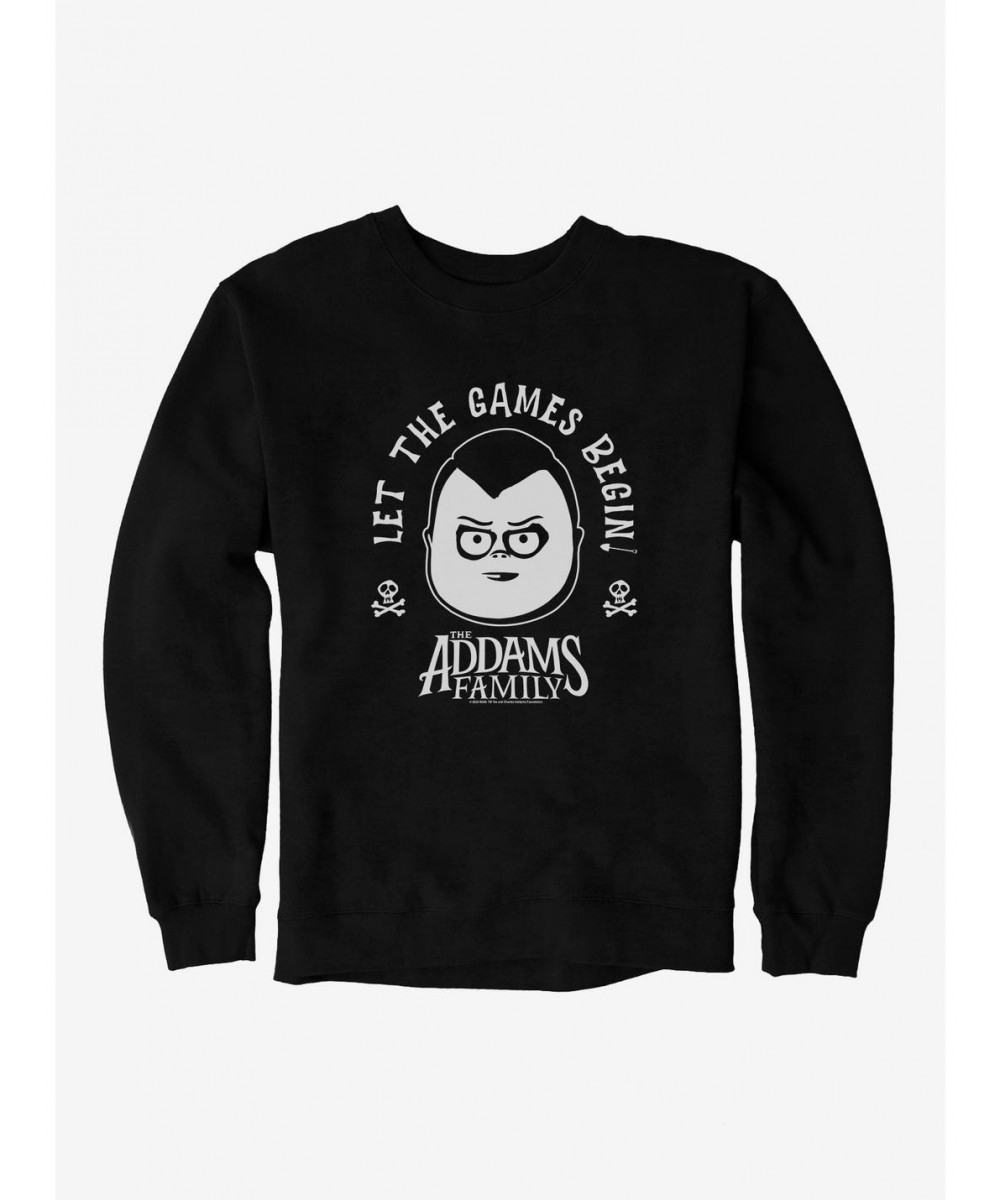 Sale Item The Addams Family Let The Games Begin Sweatshirt $14.02 Sweatshirts