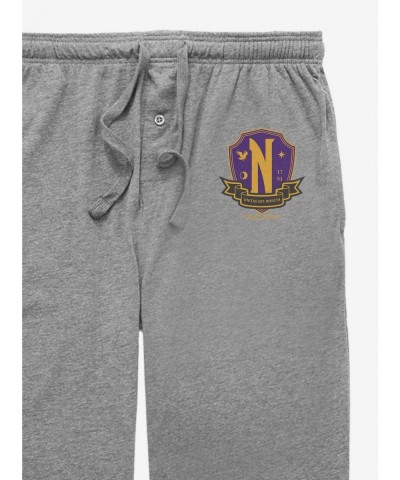 High Quality Wednesday Nevermore Academy Crest Pajama Pants $11.21 Pants