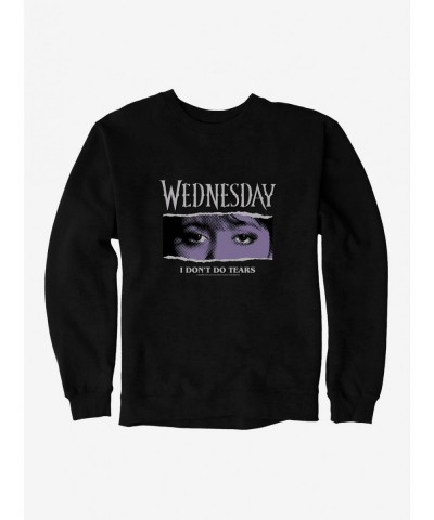 Limited-time Offer Wednesday Eyes Don't Do Tears Sweatshirt $14.39 Sweatshirts