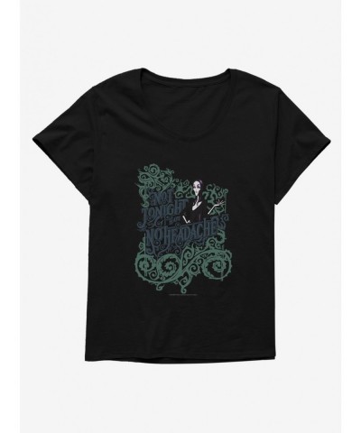 High Quality Addams Family Not Tonight Girls T-Shirt Plus Size $14.95 T-Shirts