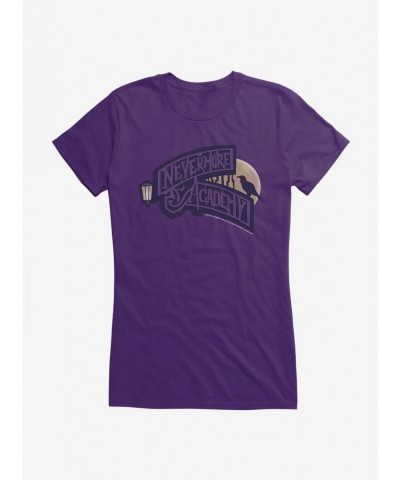 Limited Time Special Wednesday Nevermore Academy Girls T-Shirt $11.70 T-Shirts