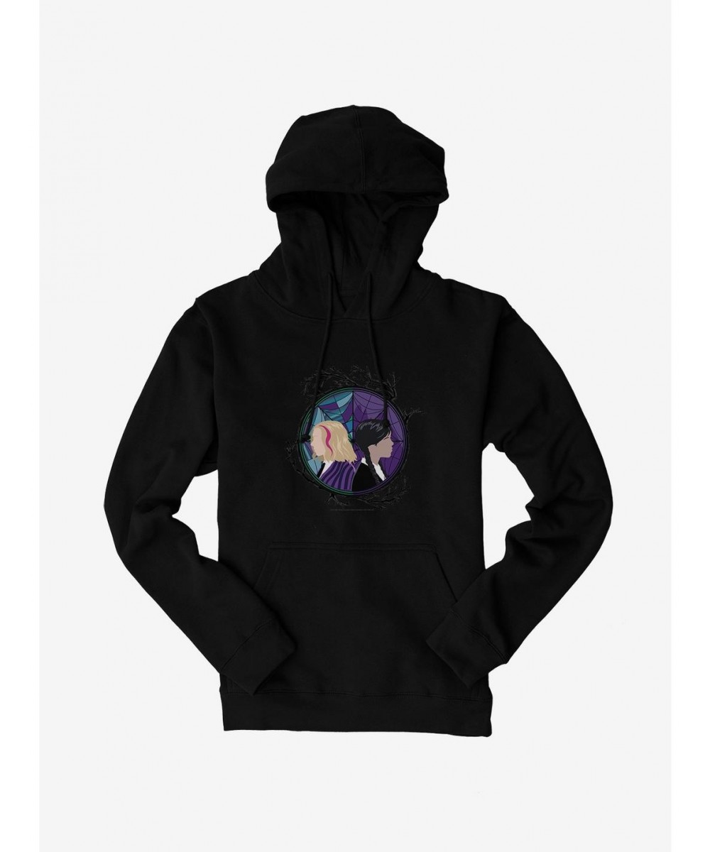 Pre-sale Wednesday TV Series Enid And Wednesday Portrait Hoodie $16.61 Hoodies