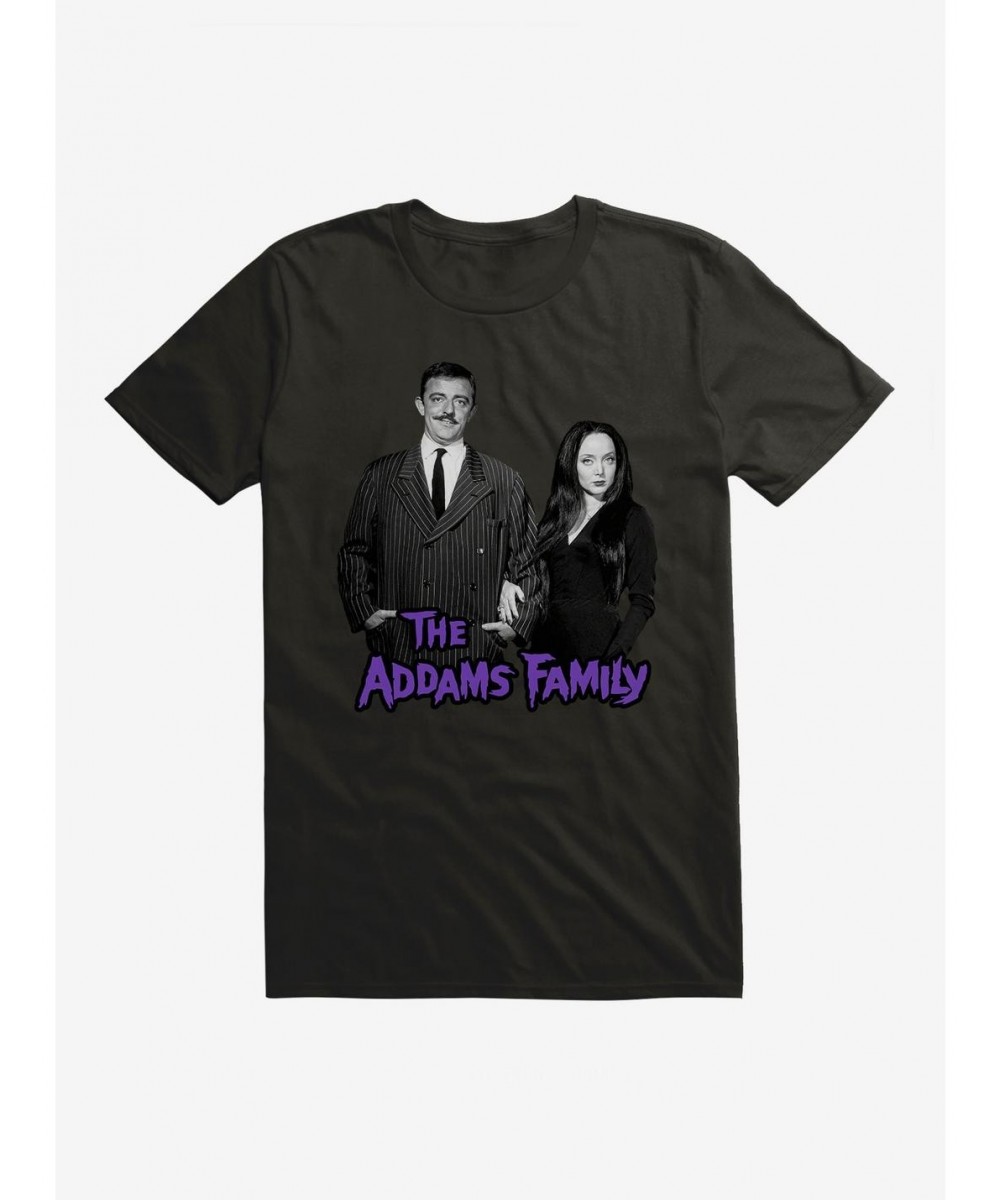 Exclusive The Addams Family Gomez And Morticia Addams T-Shirt $10.28 T-Shirts