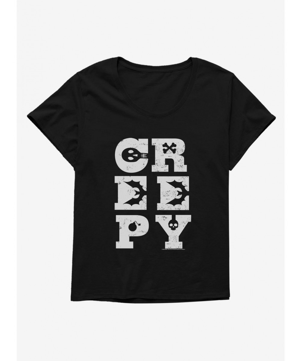 Flash Sale Addams Family Creepy Girls T-Shirt Plus Size $10.17 T-Shirts