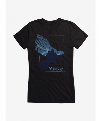 Discount Sale Wednesday TV Series Raven Girls T-Shirt $9.96 T-Shirts