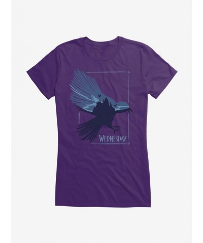 Discount Sale Wednesday TV Series Raven Girls T-Shirt $9.96 T-Shirts