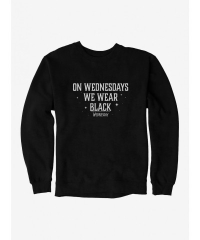 Low Price Wednesday On Wednesdays We Wear Black Sweatshirt $11.44 Sweatshirts