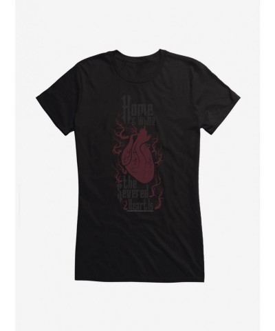 Hot Selling Addams Family Severed Heart Girls T-Shirt $11.95 T-Shirts