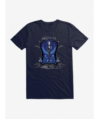 Exclusive The Addams Family 2 Morticia Blue T-Shirt $11.23 T-Shirts