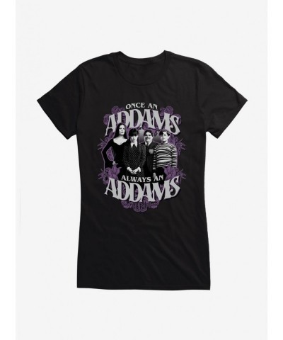 Discount Sale Wednesday Always An Addams Girls T-Shirt $7.72 T-Shirts