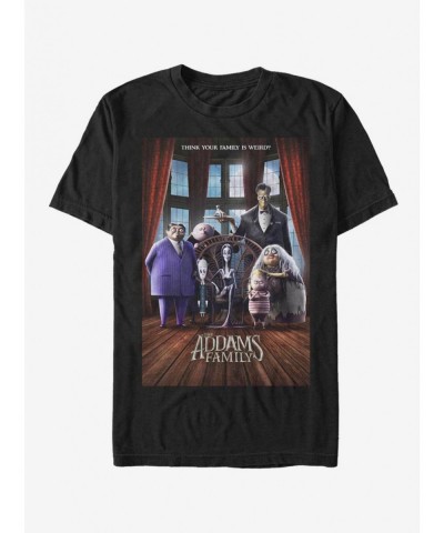 Discount The Addams Family Theatrical Poster T-Shirt $10.04 T-Shirts