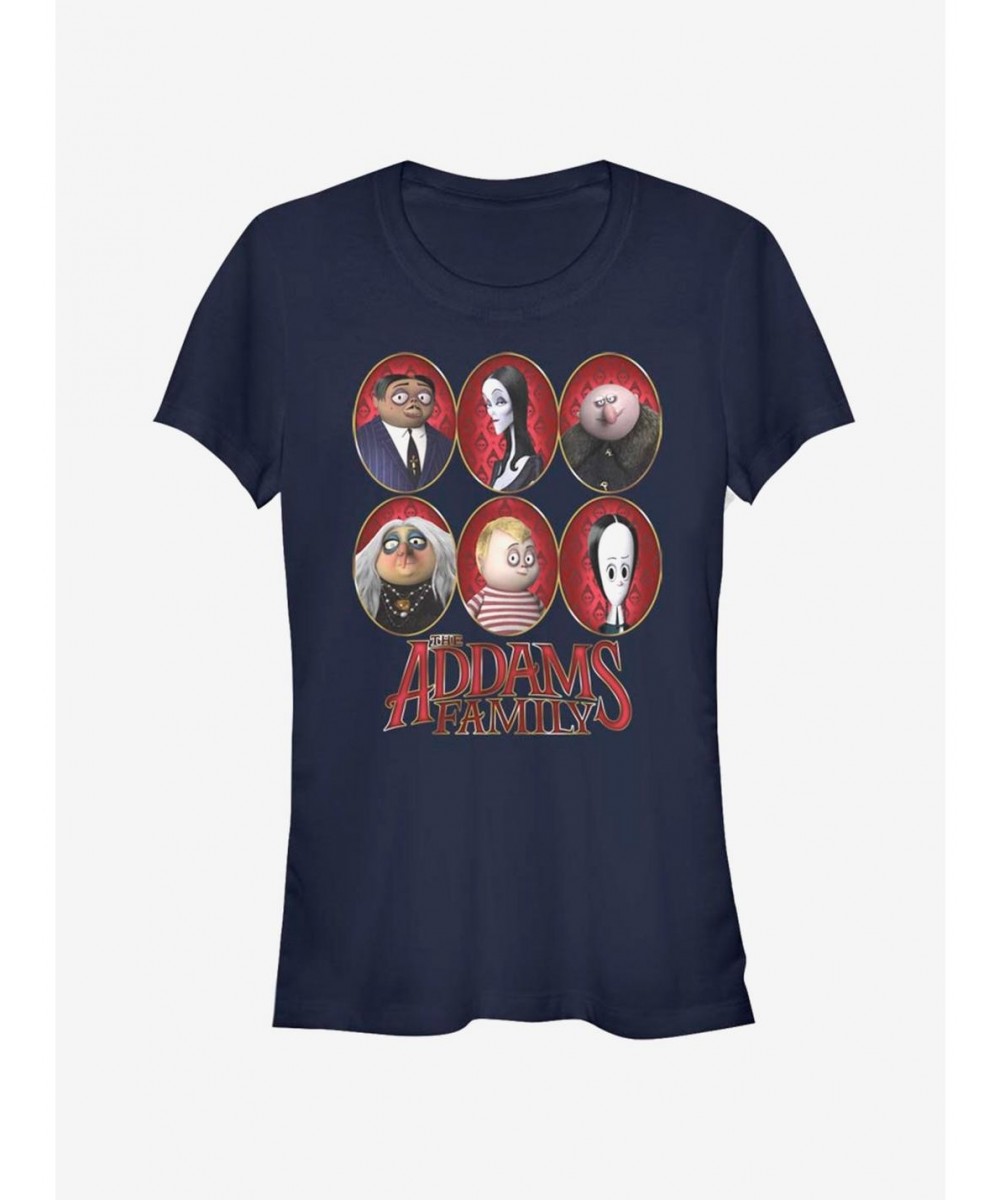 Discount The Addams Family Family Portrait Girls T-Shirt $8.22 T-Shirts