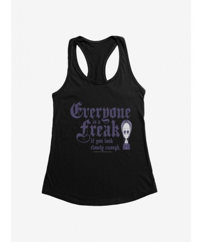 Huge Discount Addams Family Everyone Is A Freak Girls Tank $9.71 Tanks