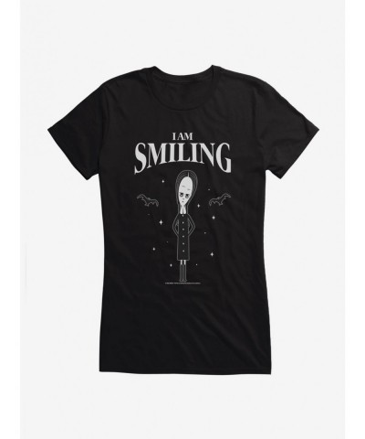 Big Sale Addams Family Movie I Am Smiling Girls T-Shirt $11.95 T-Shirts