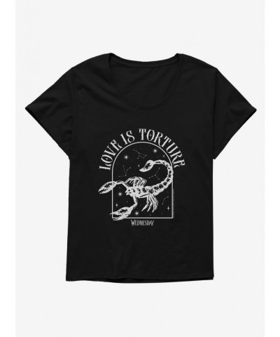 Unique Wednesday Love Is Torture Girls T-Shirt Plus Size $14.65 T-Shirts