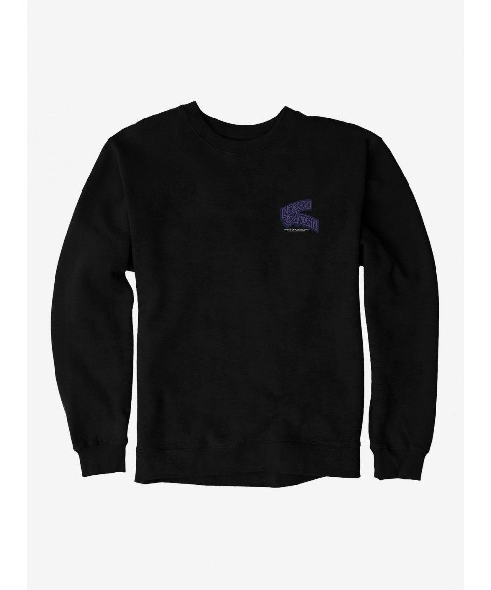 Cheap Sale Wednesday Academy Pocket Sweatshirt $11.81 Sweatshirts